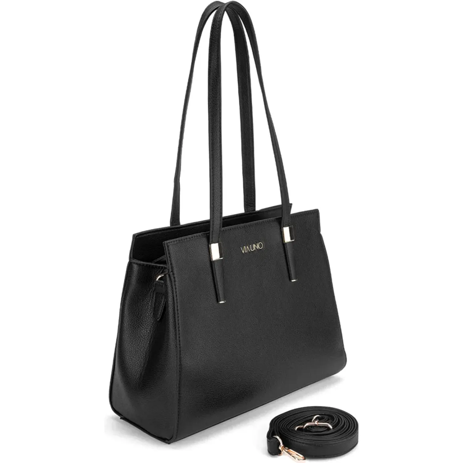 VIA UNO Cartera Via Uno Casual Mujer Rx9147 color negro | Platanitos