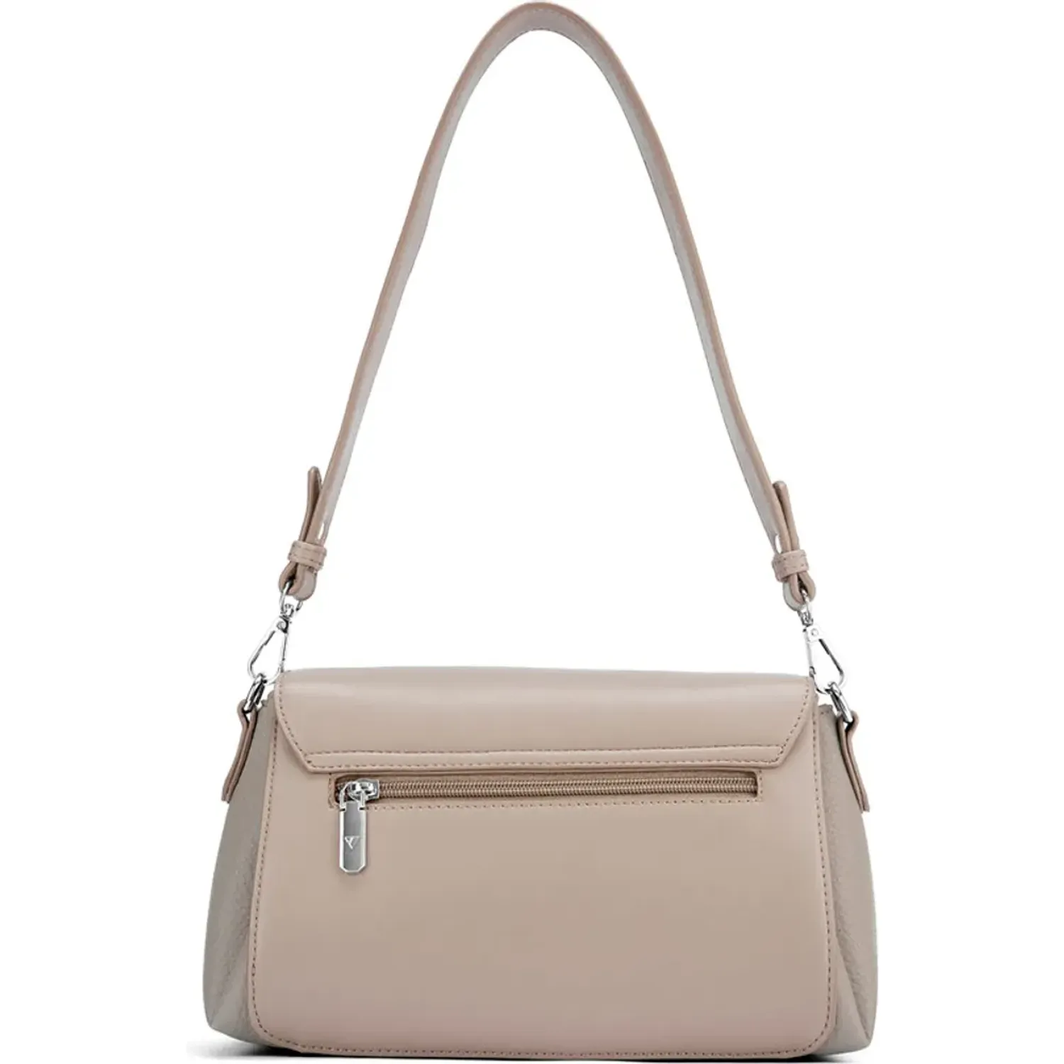 Cartera Via Uno Casual Mujer 2925 color nude | Platanitos