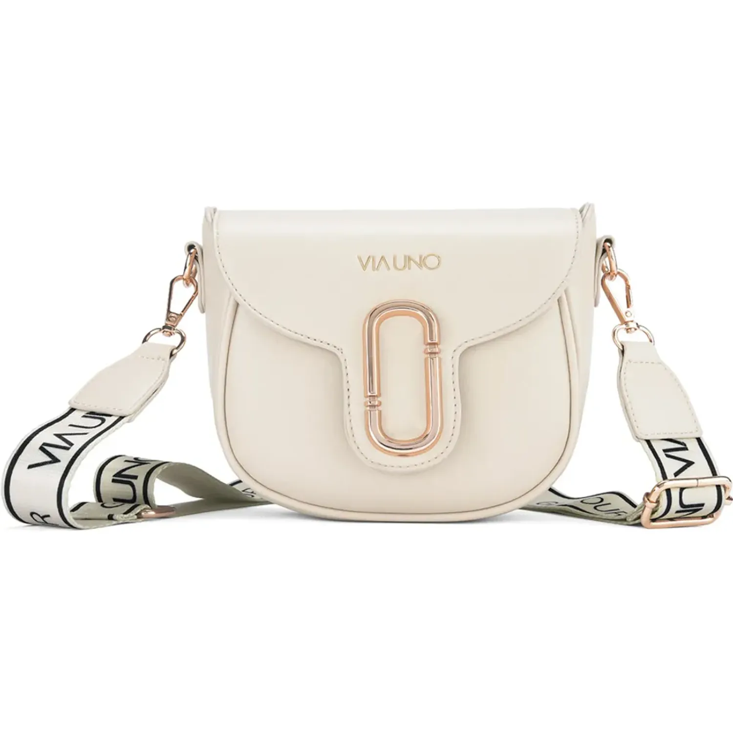 Cartera Via Uno Casual Mujer Rz6558 color beige | Platanitos