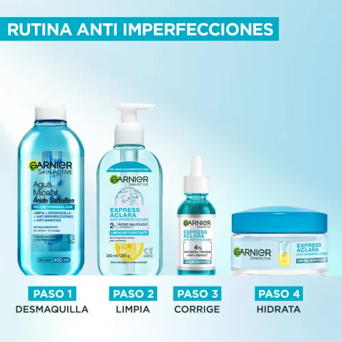 GARNIER Limpiador Facial Purificante Cleanser Anti Imperfecciones 200ml