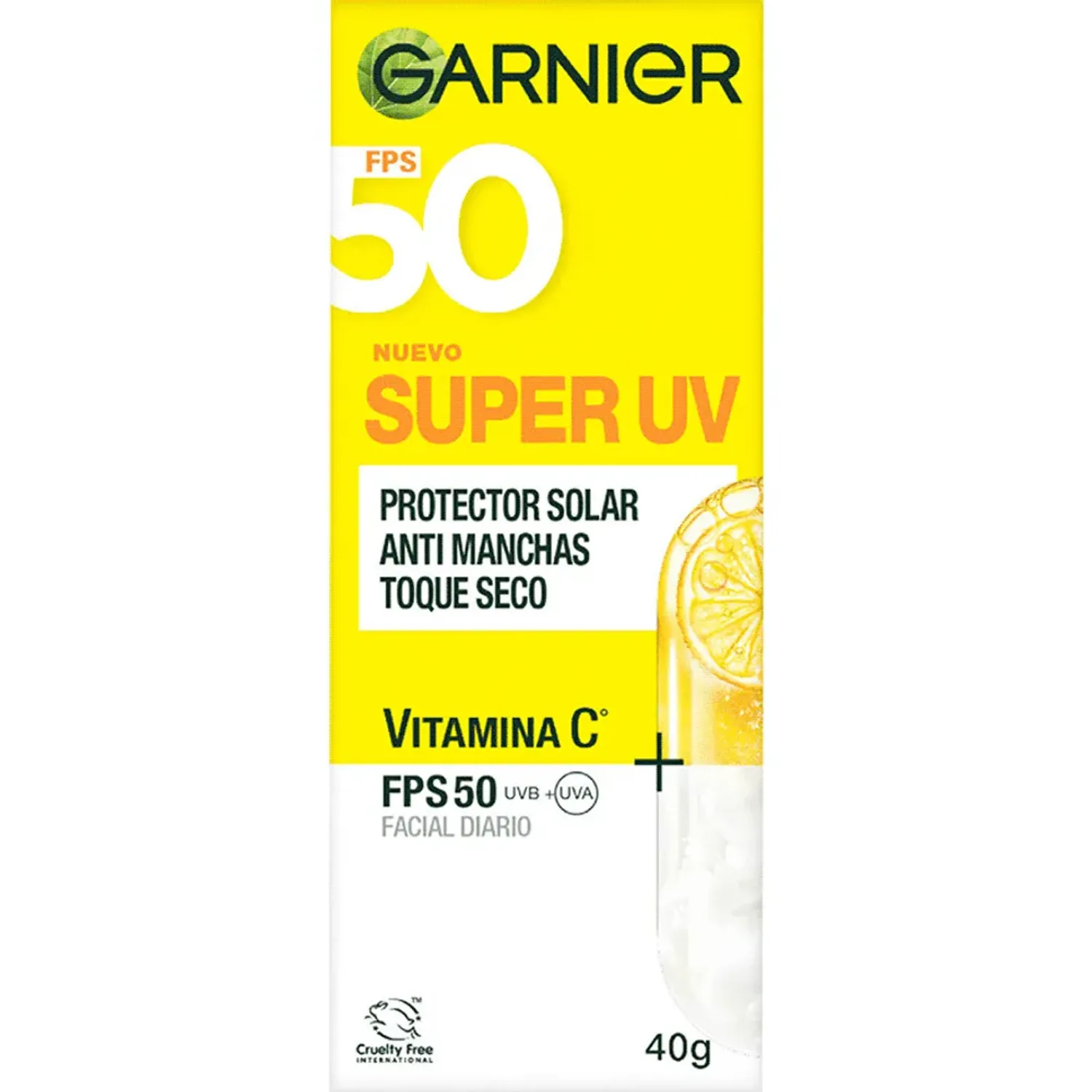 Bloqueador Garnier Super Uv Invisible Fps50 color invisible | Platanitos