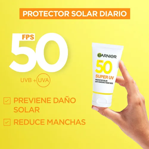 GARNIER Bloqueador Super Uv Invisible Fps50