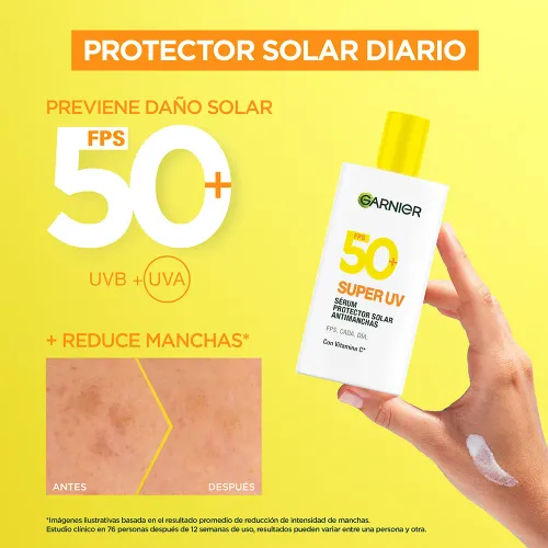 GARNIER Bloqueador Sérum Fluido Invisible Super Uv