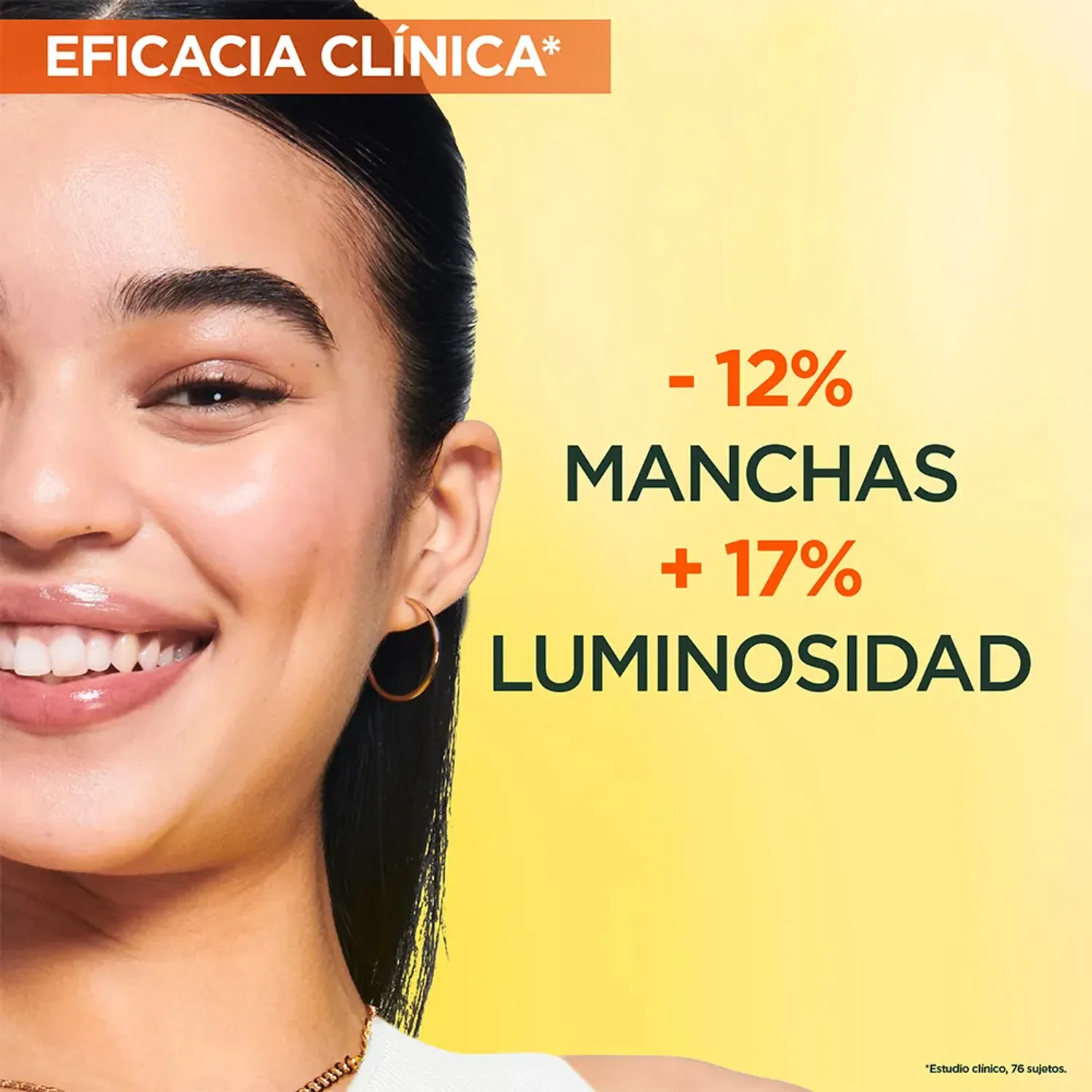 Bloqueador Garnier Fluido Glow Universal Super Uv color blanco / amarillo | Platanitos