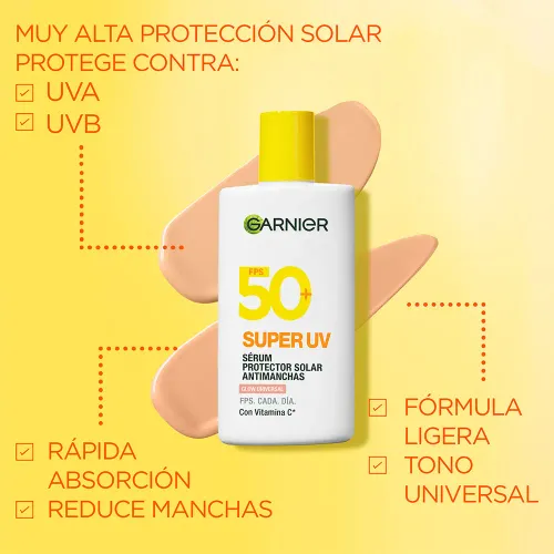 GARNIER Bloqueador Fluido Glow Universal Super Uv