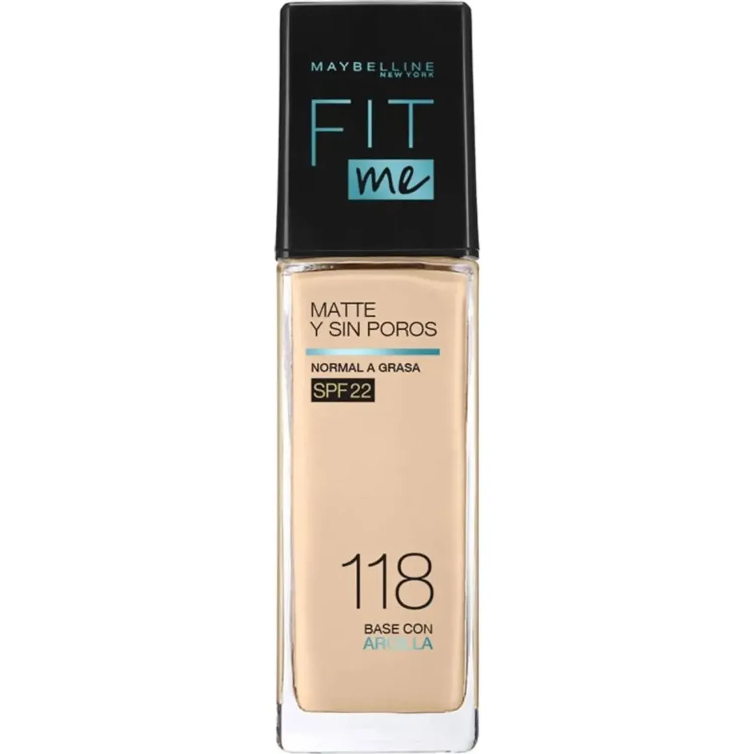Base Maybelline Liquida Fit Me Matte + Poreless color ligh beige | Platanitos