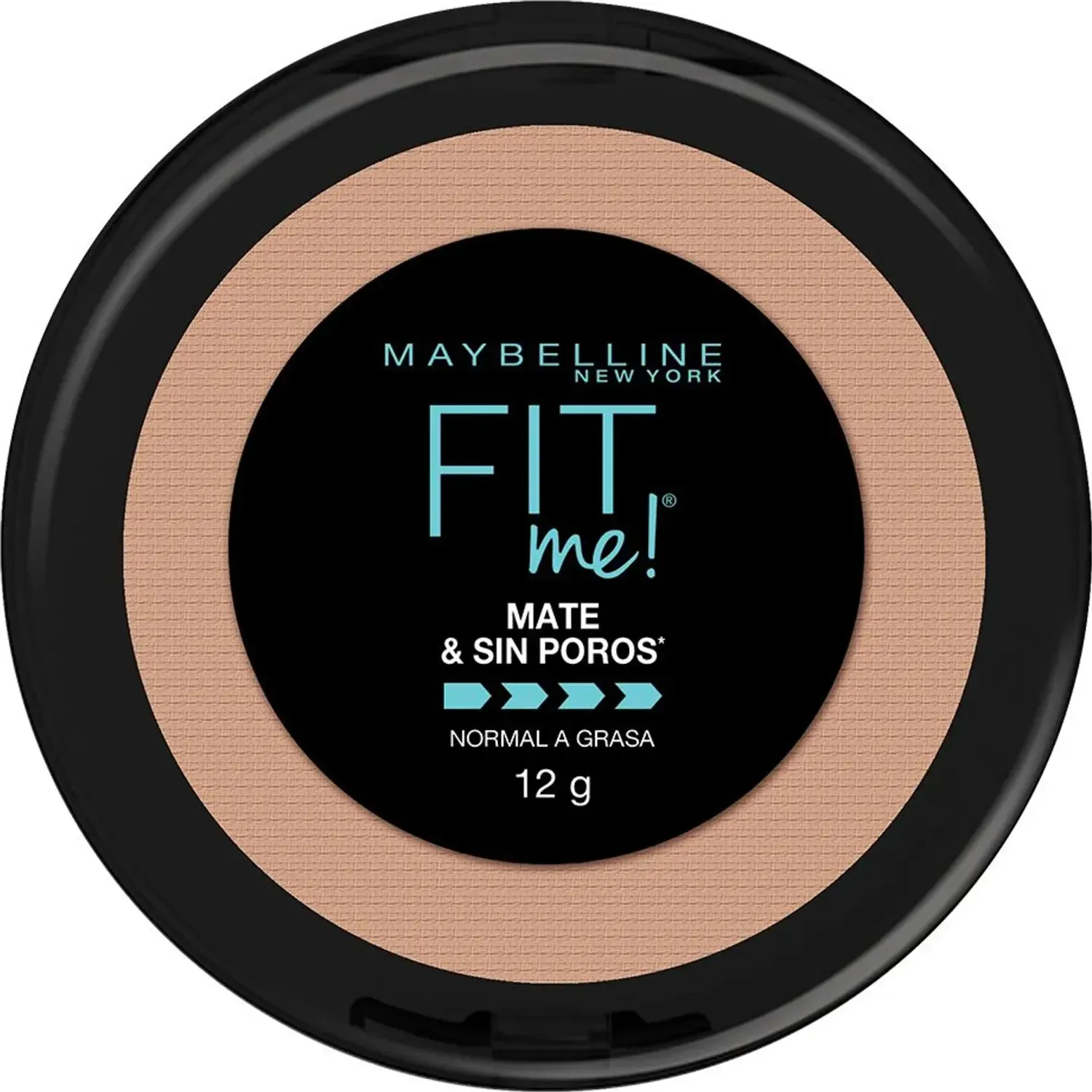 Polvo Maybelline Compacto Fit Me Mate & Sin Poros color pure beige | Platanitos