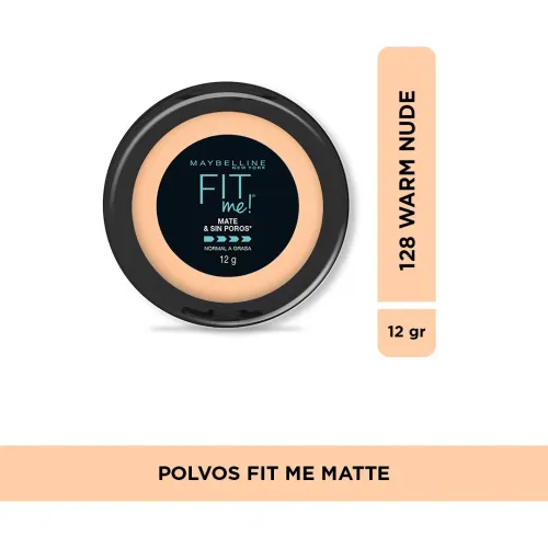 Polvo Maybelline Compacto Fit Me Mate & Sin Poros | Platanitos