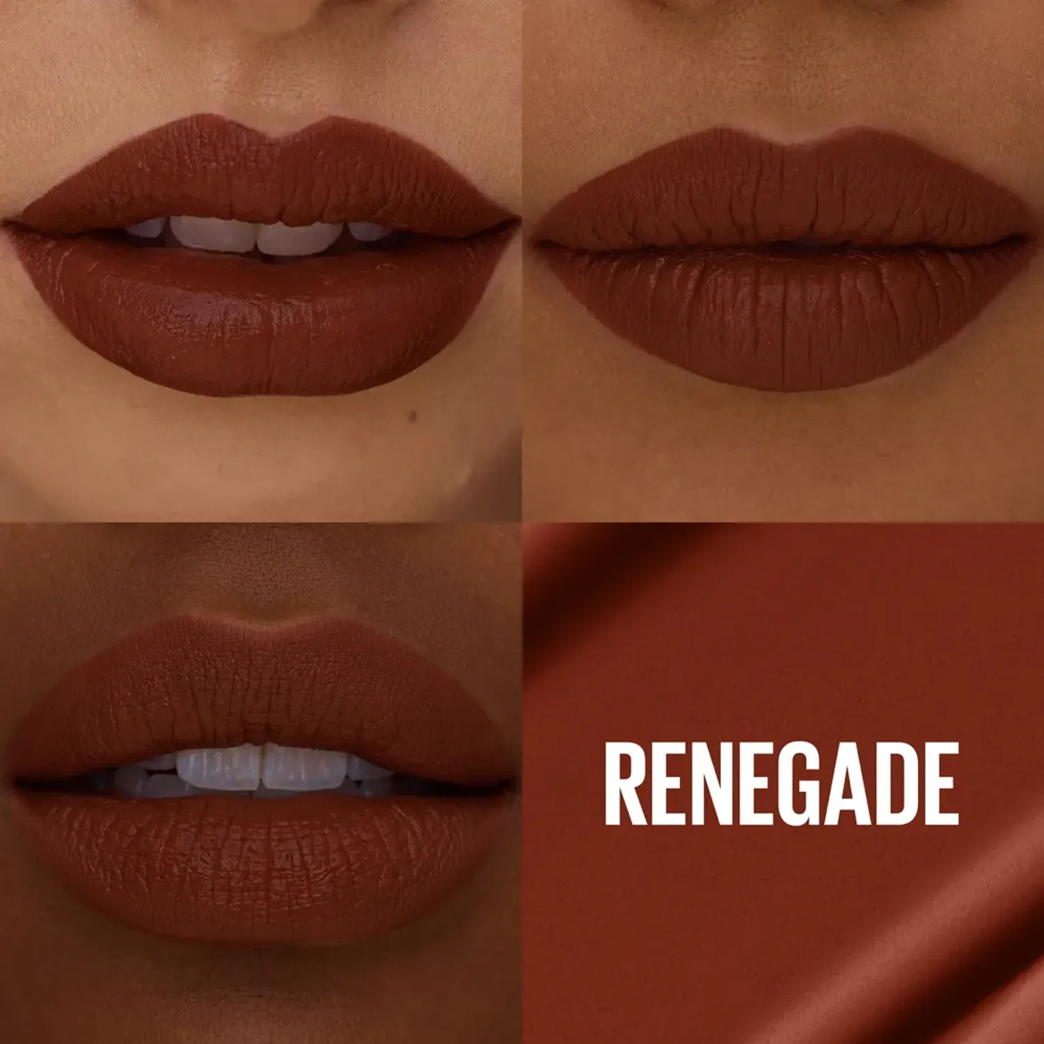 Labial Maybelline Liquido Superstay Matte Ink color 515 renegade | Platanitos