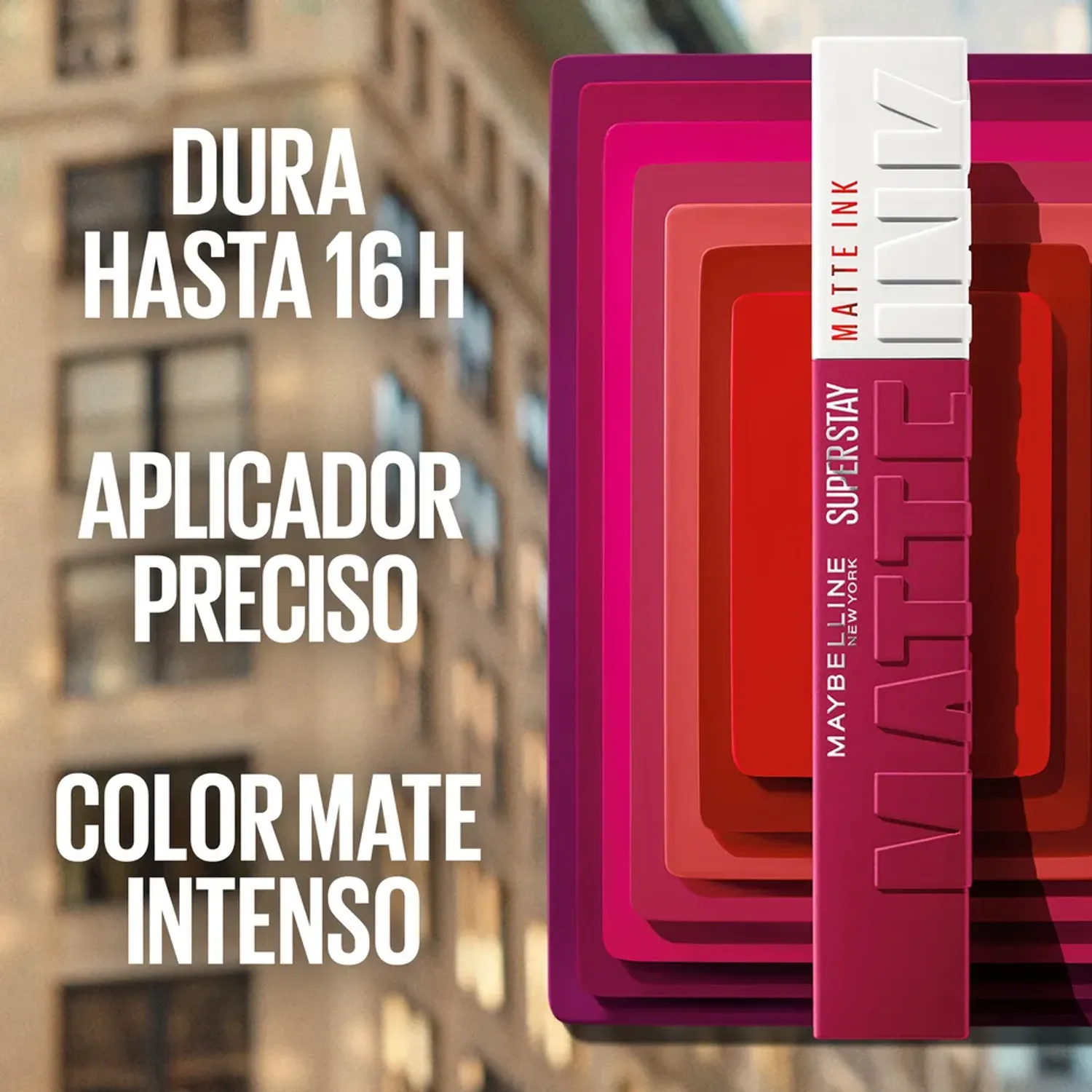 Labial Maybelline Liquido Superstay Matte Ink color 520 champion | Platanitos