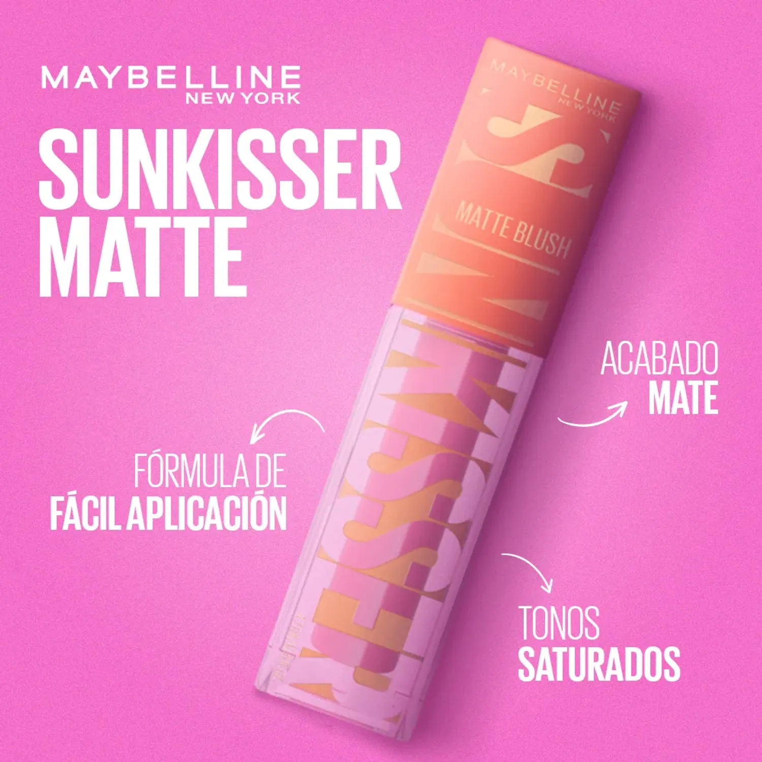 Rubor Maybelline Liquido Sunkisser Matte Maybelline color 32 lilac clouds | Platanitos