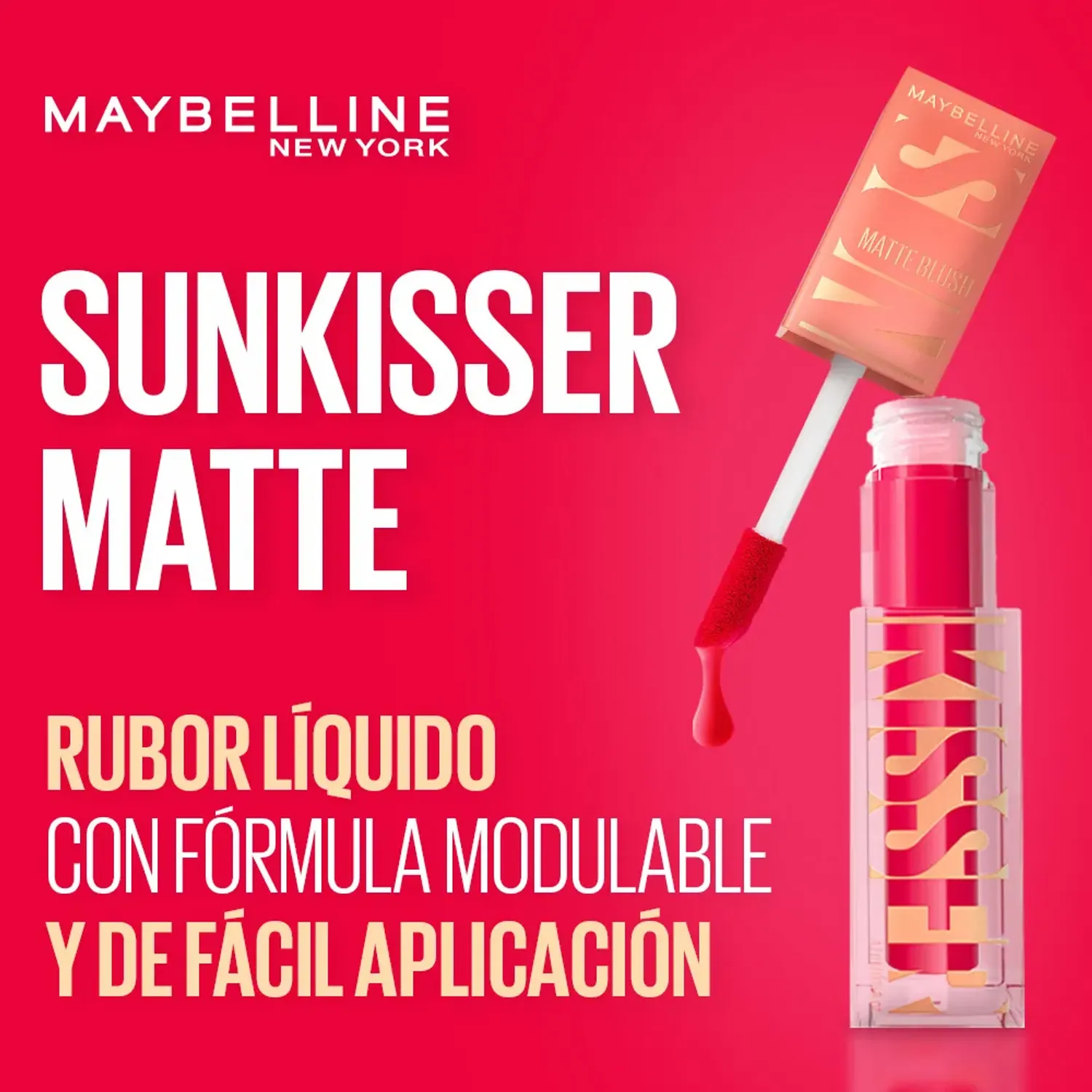Rubor Maybelline Liquido Sunkisser Matte Maybelline color 35 spritzy orange | Platanitos