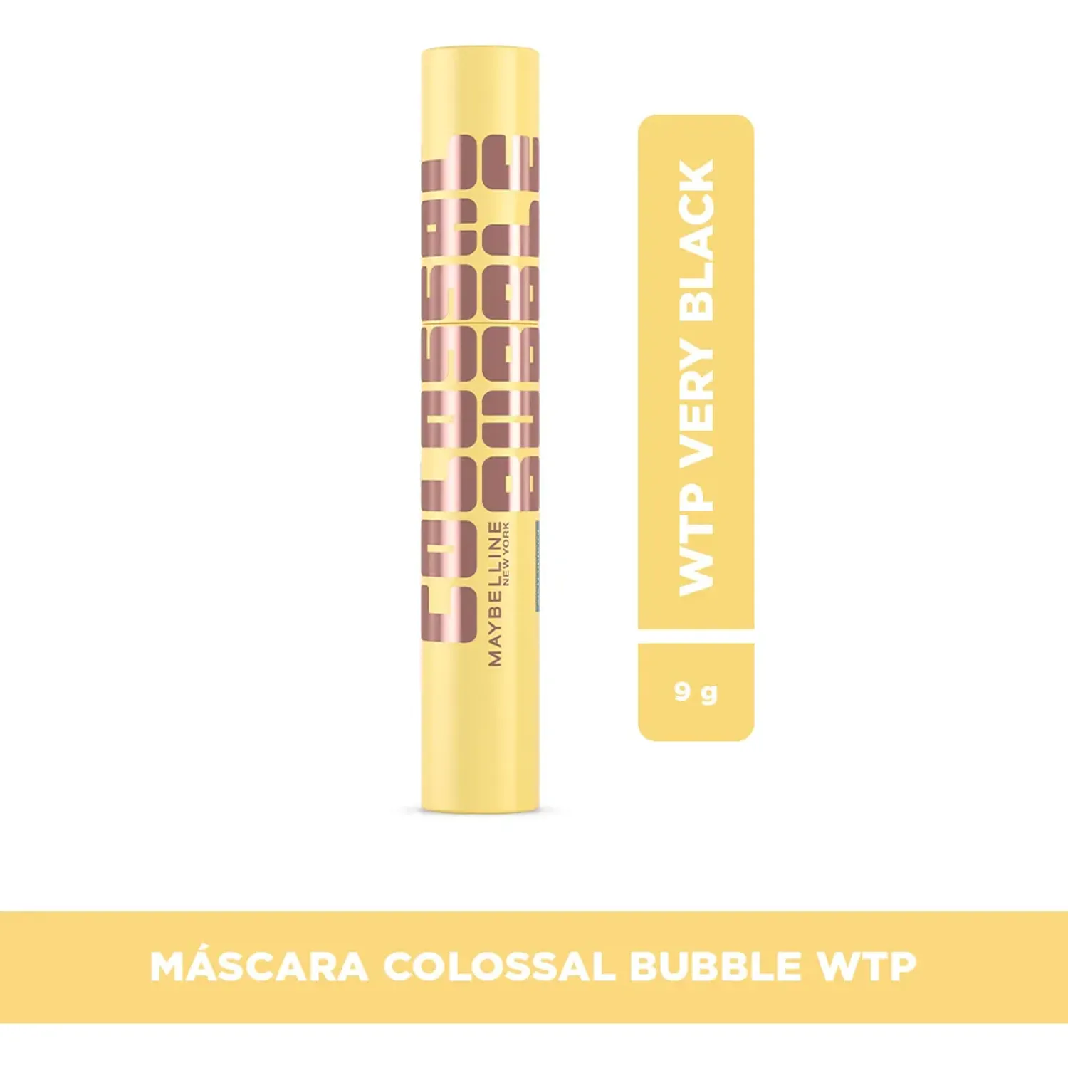 Máscaras Maybelline A Prueba De Agua Máscara De Pestañas Maybelline Colossal Bubble Wtp color very black | Platanitos