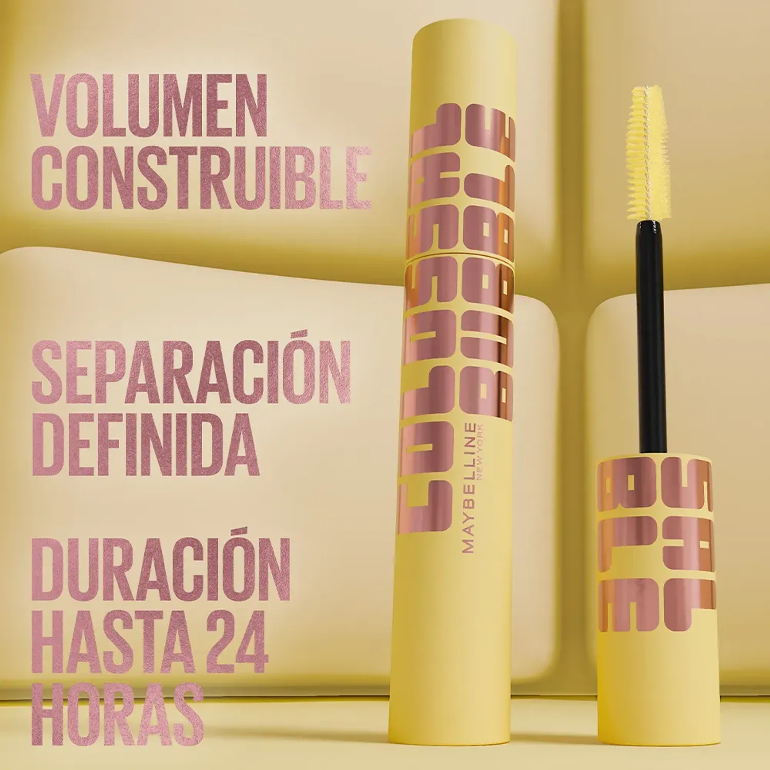 Máscaras Maybelline A Prueba De Agua Máscara De Pestañas Maybelline Colossal Bubble Wtp color very black | Platanitos