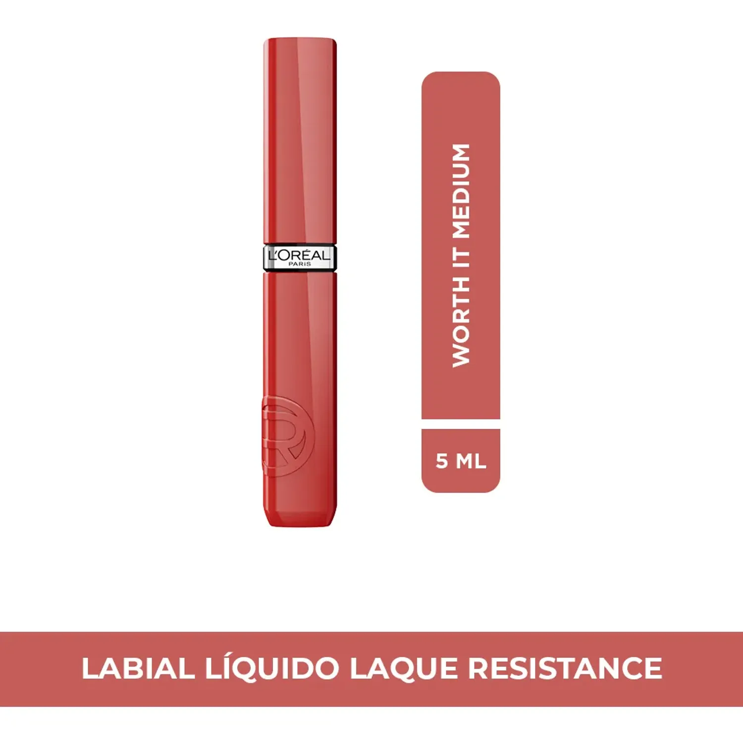 Labial L'oréal Paris Liquido Infallible Laque Resistance color 635 worth it medium | Platanitos