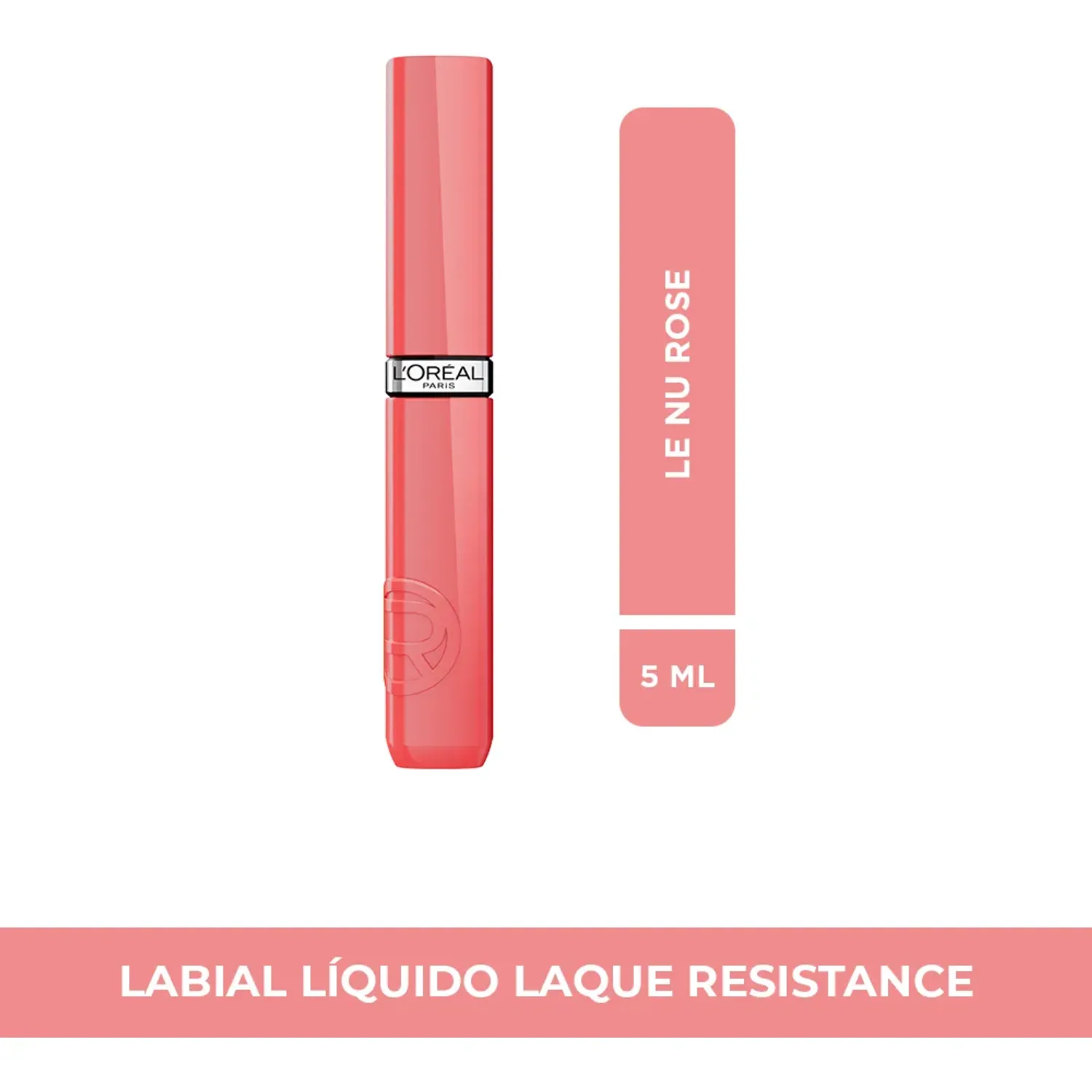 Labial L'oréal Paris Liquido Infallible Laque Resistance color 600 le nu rose | Platanitos