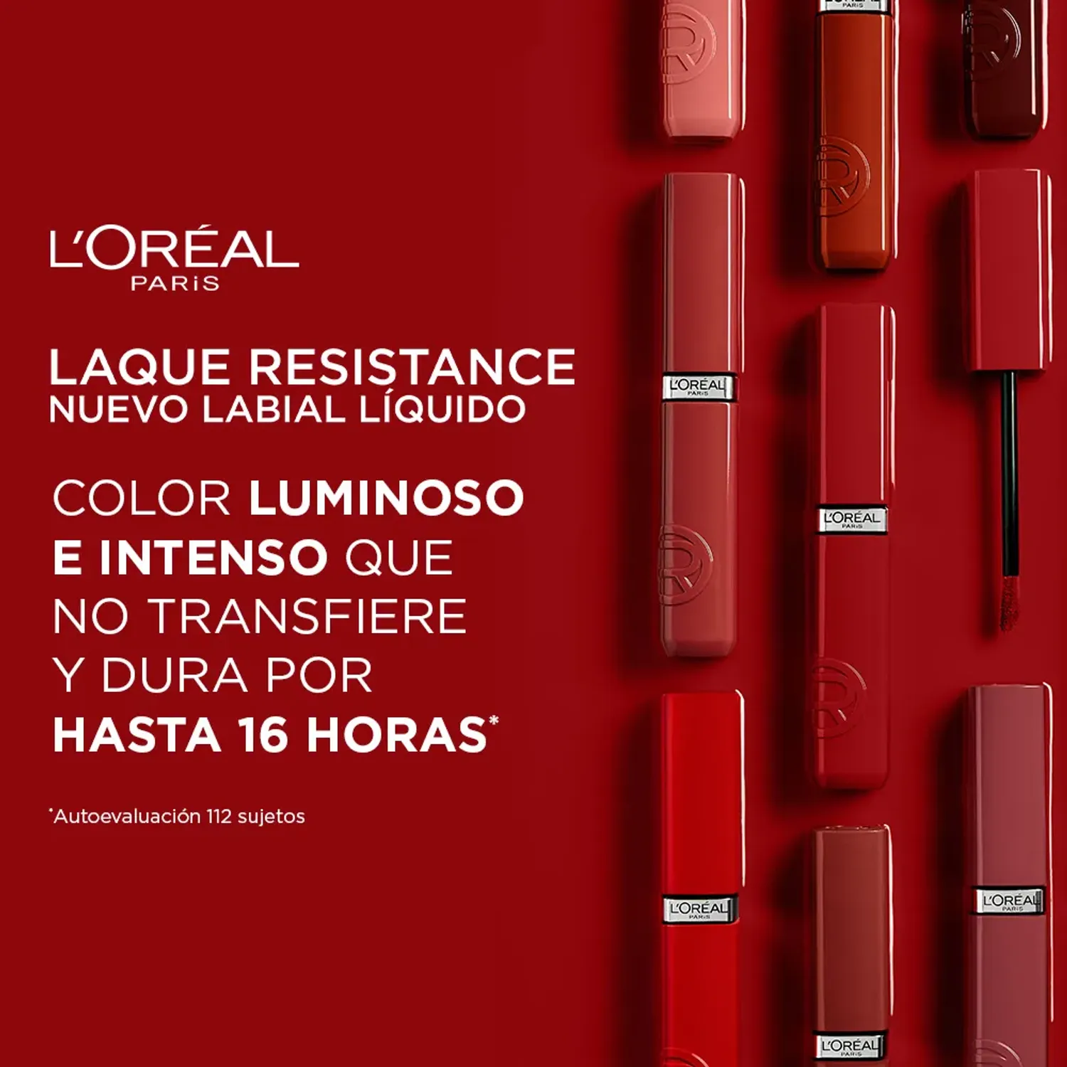 Labial L'oréal Paris Liquido Infallible Laque Resistance color 215 drunk in rose | Platanitos