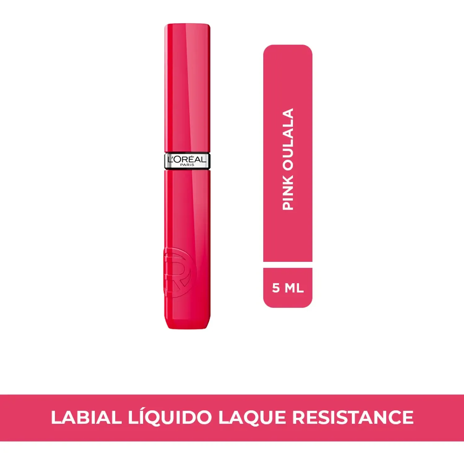 Labial L'oréal Paris Liquido Infallible Laque Resistance color 250 pink oulala | Platanitos