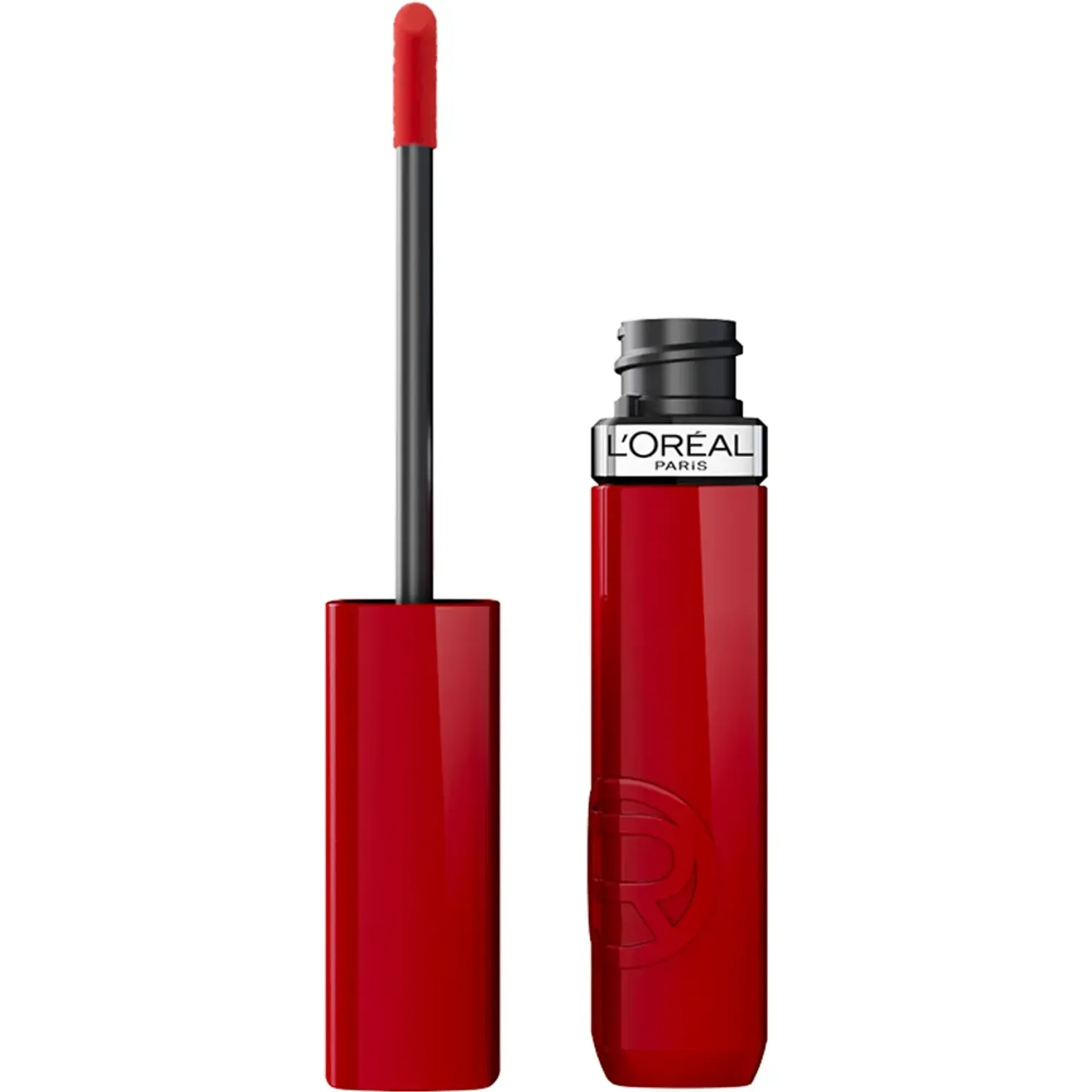 Labial L'oréal Paris Liquido Infallible Laque Resistance color 410 red poppy | Platanitos