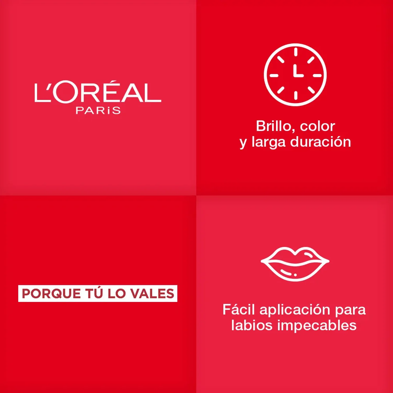 Labial L'oréal Paris Liquido Infallible Laque Resistance color 410 red poppy | Platanitos