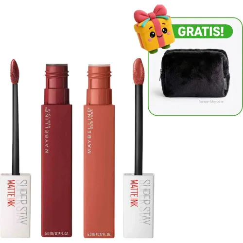 Pack Maybelline Labial Duo Labiales Superstay Matte Ink | Platanitos