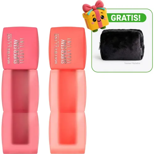 MAYBELLINE Pack Labial Duo Pack Tinta De Labios Maybelline Super Stay Teddy Tint