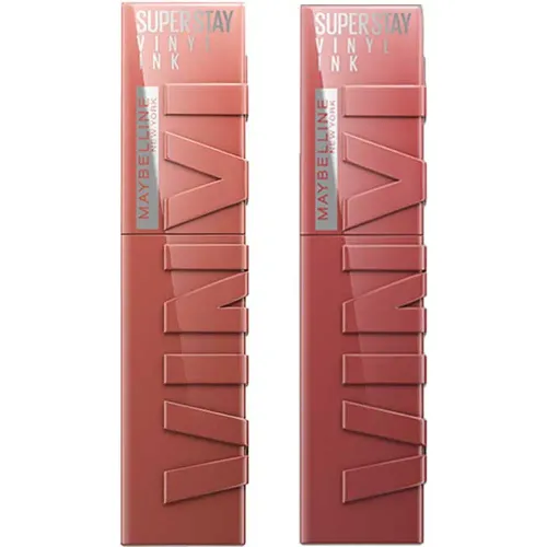 Pack Maybelline Labial Duo Pack Labial Maybelline Super Stay Vinyl Ink | Platanitos