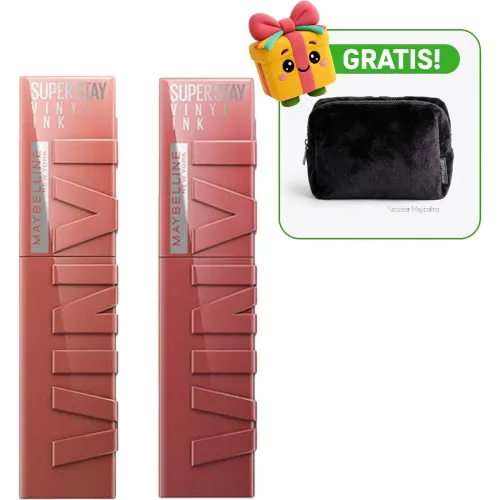 Pack Maybelline Labial Duo Pack Labial Maybelline Super Stay Vinyl Ink | Platanitos