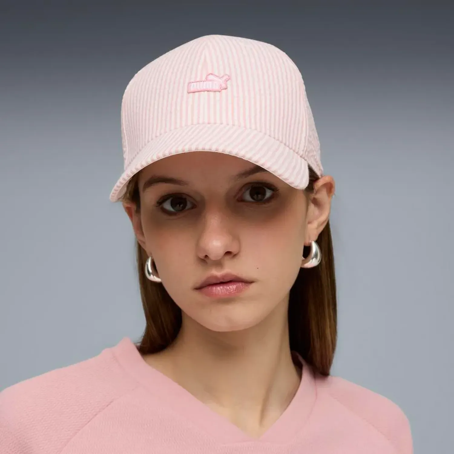 Gorra Puma Deportivo Unisex Essentials No.1 color rosado | Platanitos