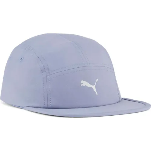 Gorra Puma Deportivo Unisex Ess Running 5 Panel Cap color gris | Platanitos
