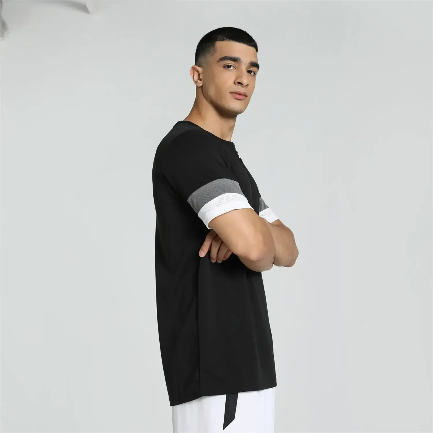 Polo Puma Deportiva Hombre Teamrise Jersey color negro | Platanitos