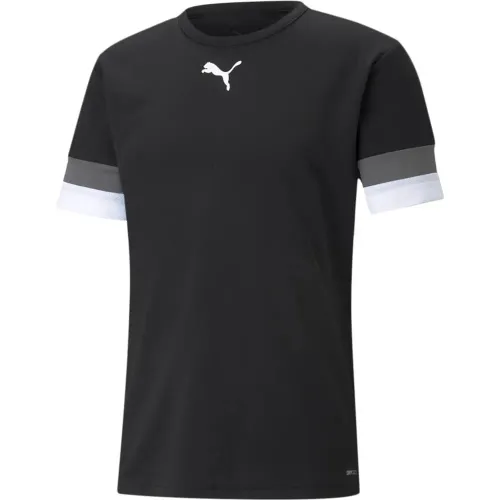 Polo Puma Deportiva Hombre Teamrise Jersey color negro | Platanitos