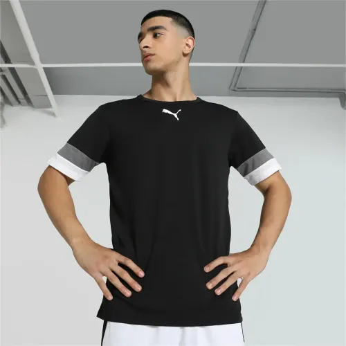 Polo Puma Deportiva Hombre Teamrise Jersey color negro | Platanitos
