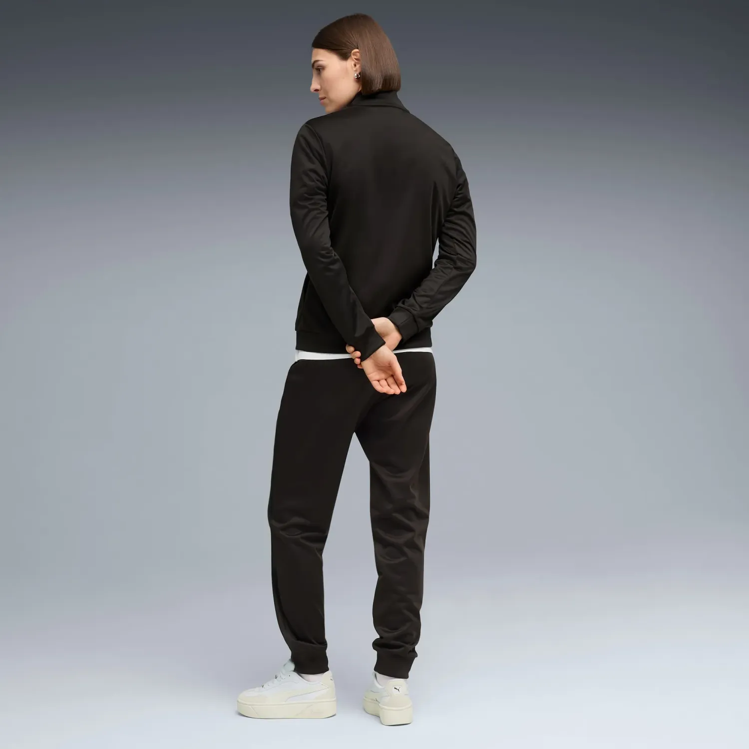 Conjunto Puma Deportivo Mujer Poly Suit Cl color negro | Platanitos