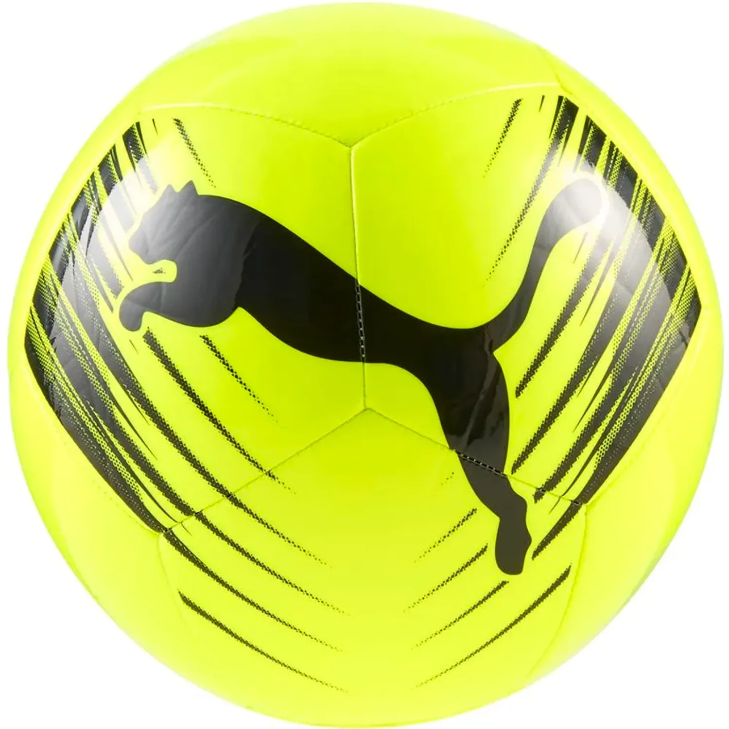 Pelota Puma Deportiva Unisex Attacanto Graphic Ball color amarillo neon | Platanitos