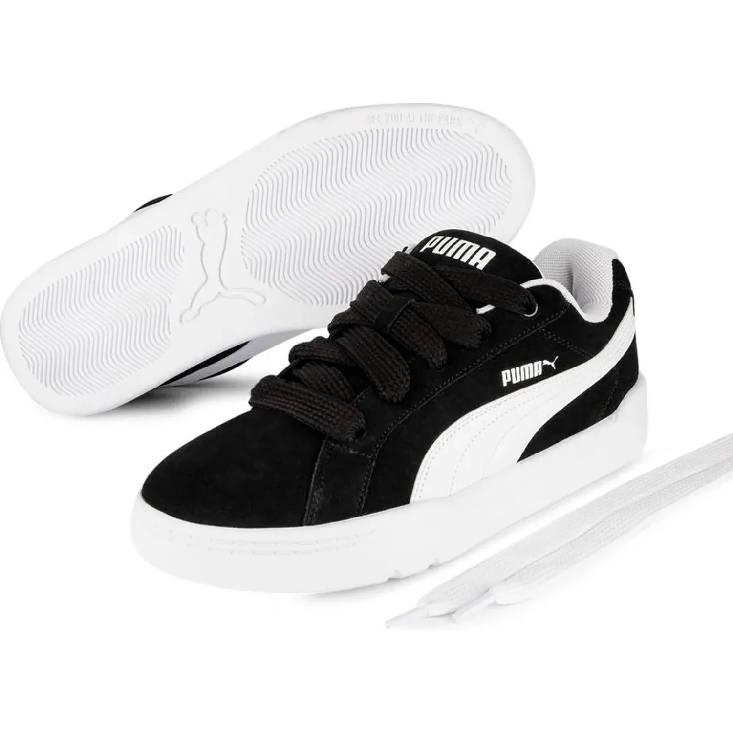 Zapatillas Puma Urbanas Hombre Park Lifestyle Easy Sd Laces color negro | Platanitos
