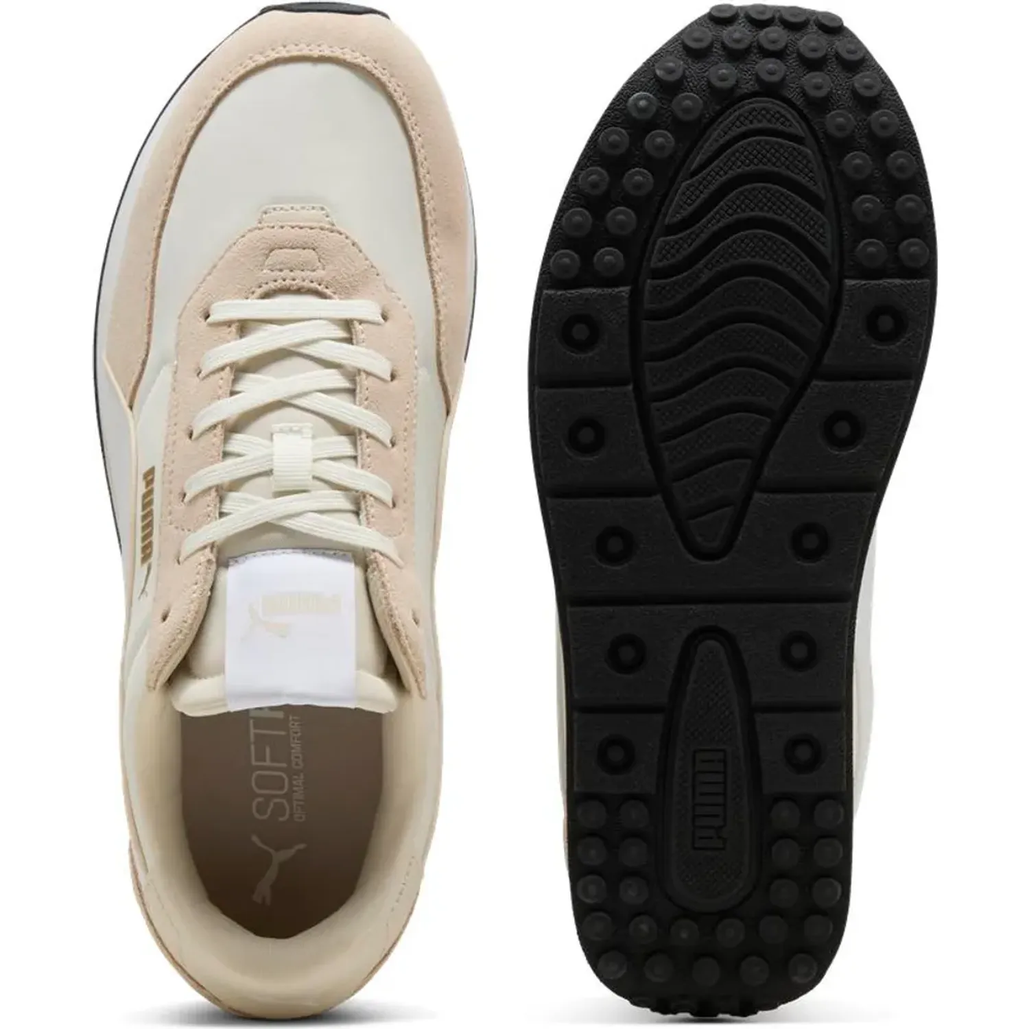 Zapatillas Puma Urbanas Hombre St Miler Rise color beige | Platanitos