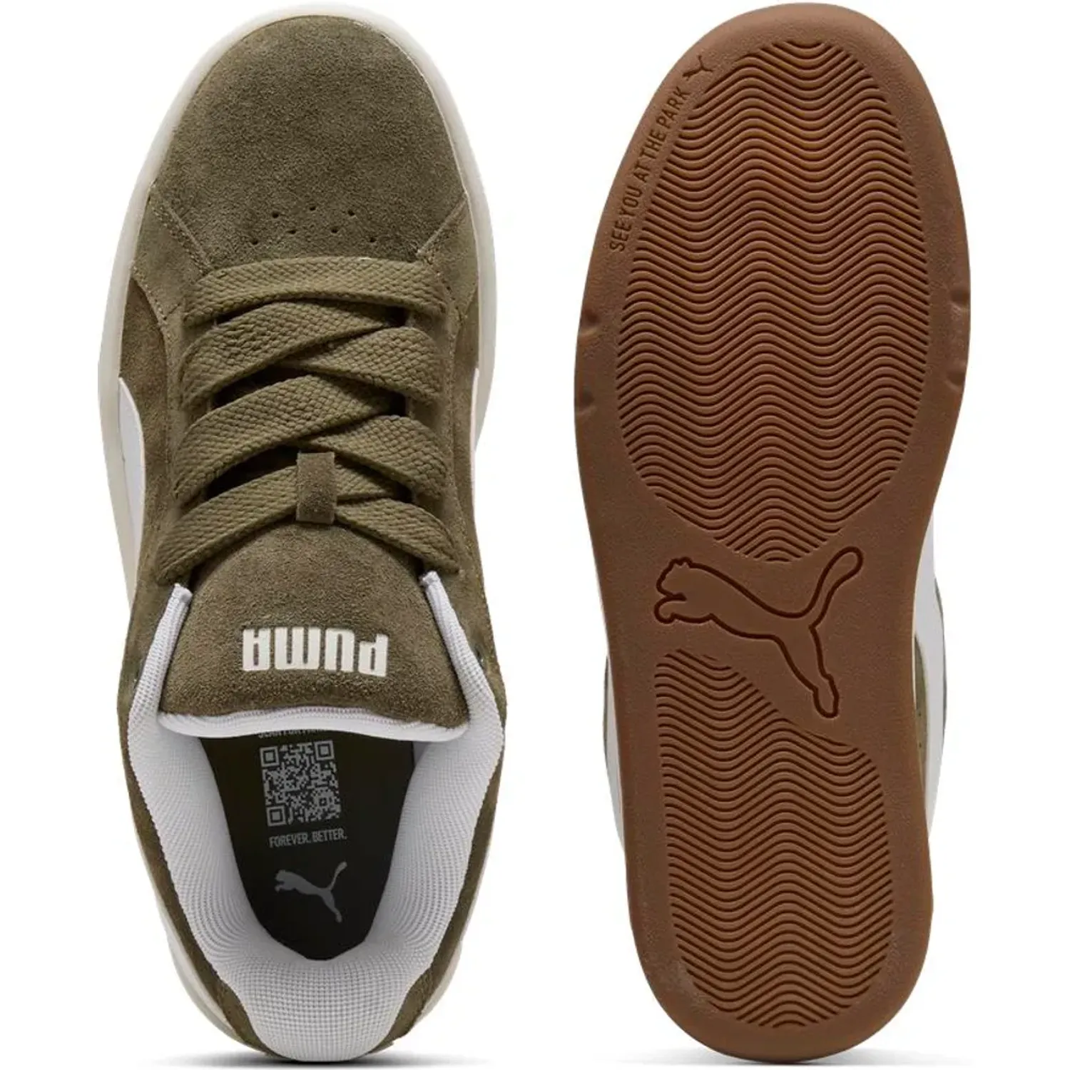 Zapatillas Puma Urbanas Hombre Park Lifestyle Easy Sd color verde | Platanitos