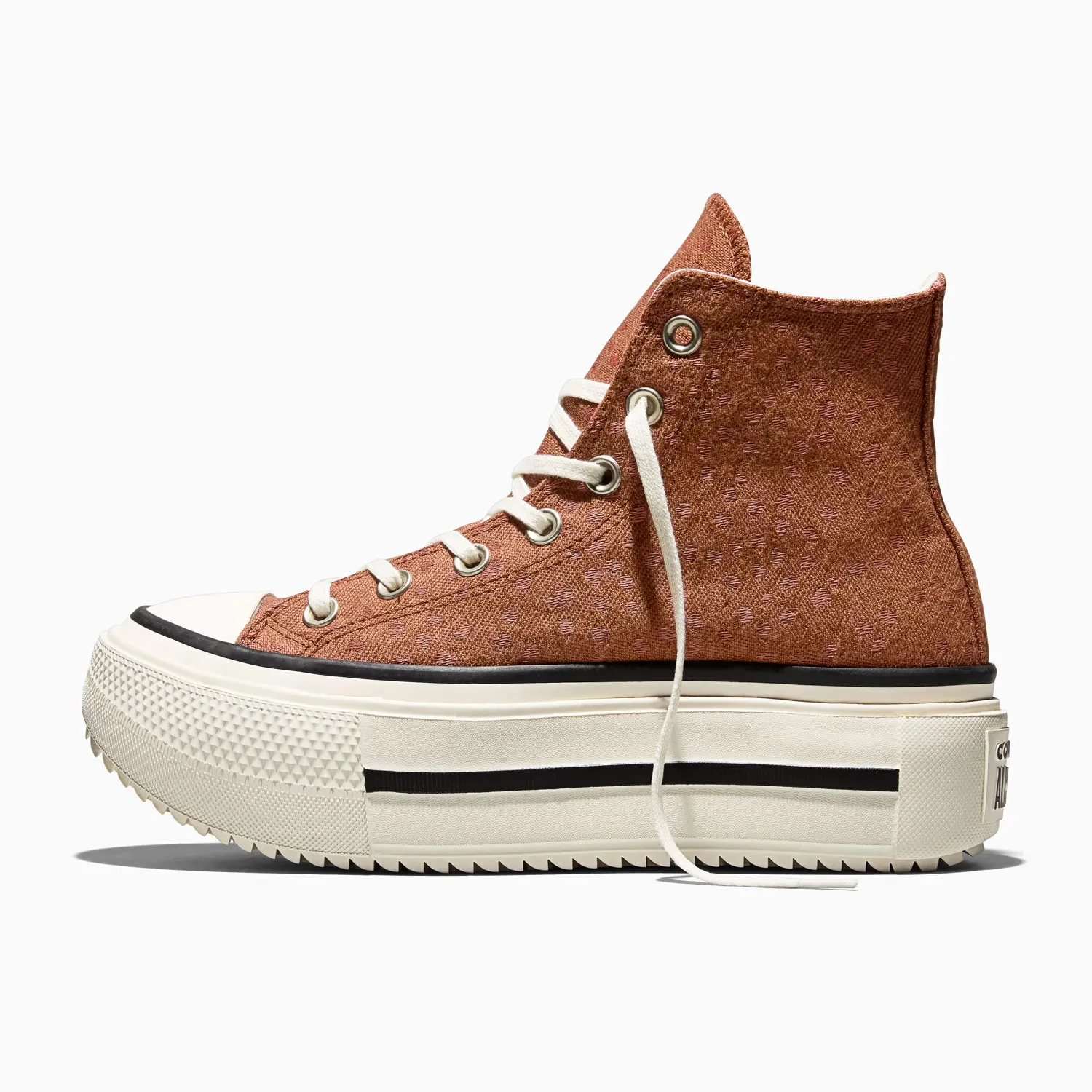 Zapatillas Converse Urbanas Unisex Chuck Taylor All Star Double Stack Platform Deer color marrón | Platanitos