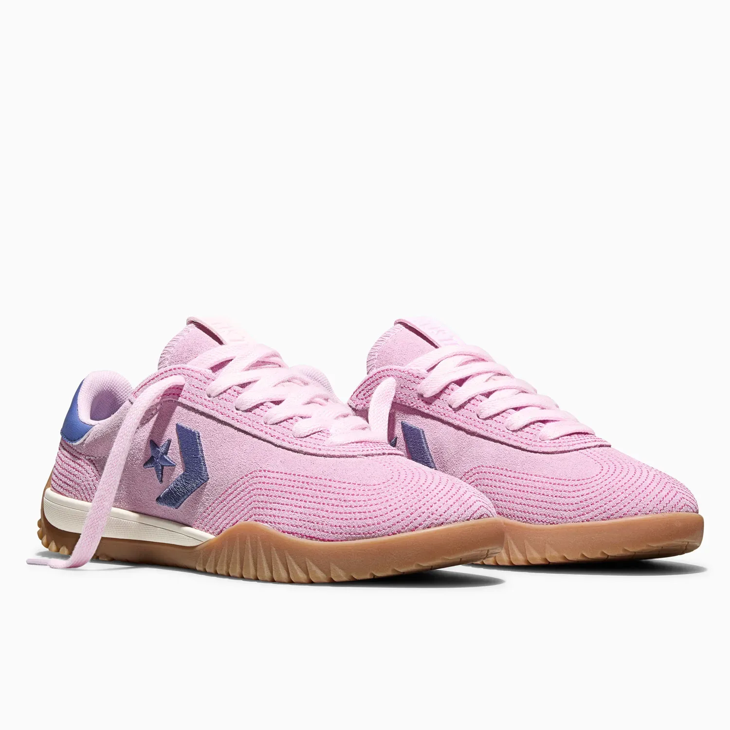 Zapatillas Converse Urbanas Unisex Run Star Trainer Stitched Suede color rosado | Platanitos