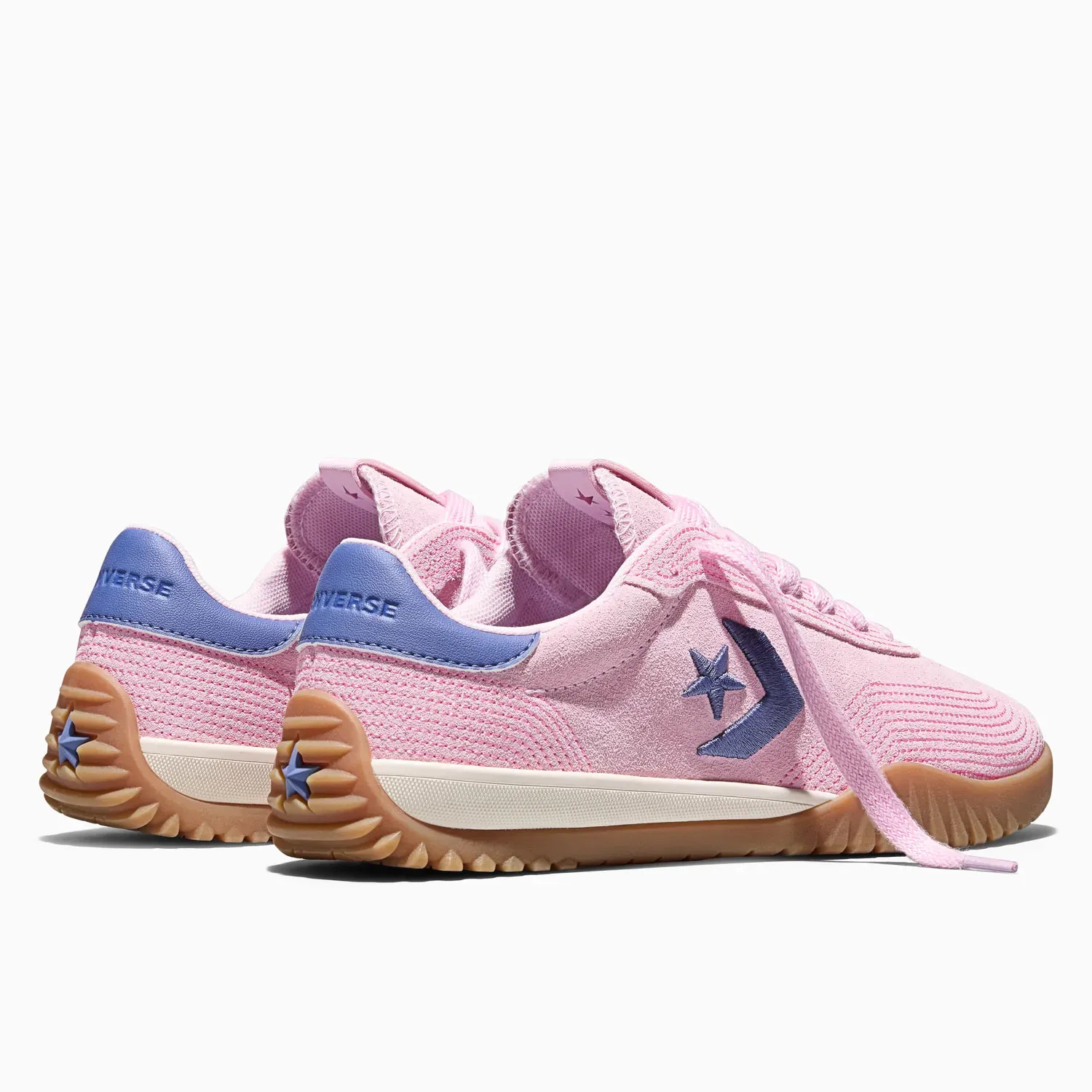 Zapatillas Converse Urbanas Unisex Run Star Trainer Stitched Suede color rosado | Platanitos