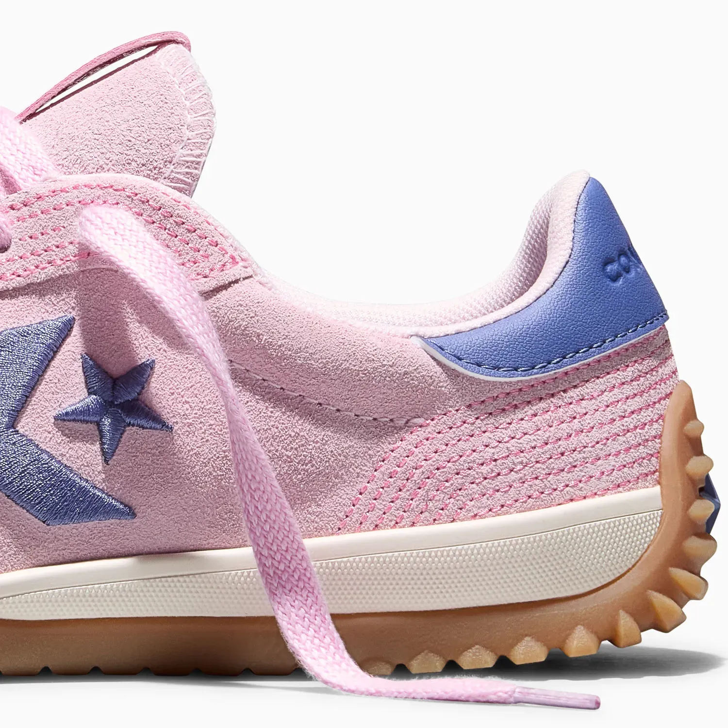 Zapatillas Converse Urbanas Unisex Run Star Trainer Stitched Suede color rosado | Platanitos