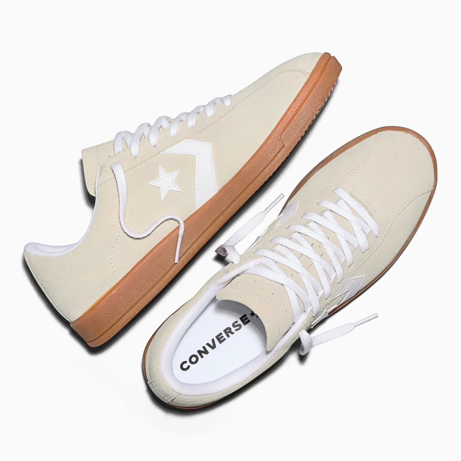 Zapatillas Converse Urbanas Unisex All Star Classic Trainer Suede color crema | Platanitos