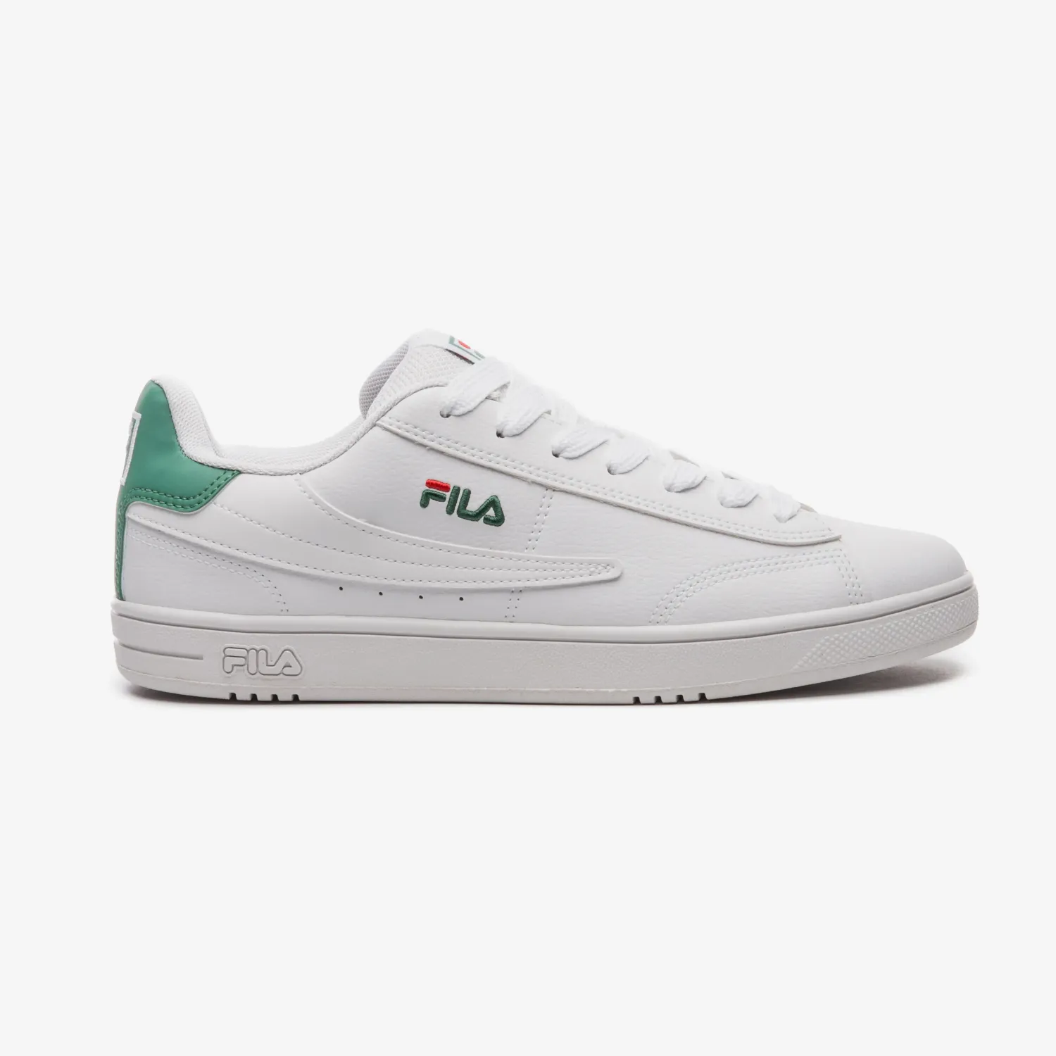 Zapatillas Fila Urbanas Hombre Court 90 Sport color blanco / verde | Platanitos