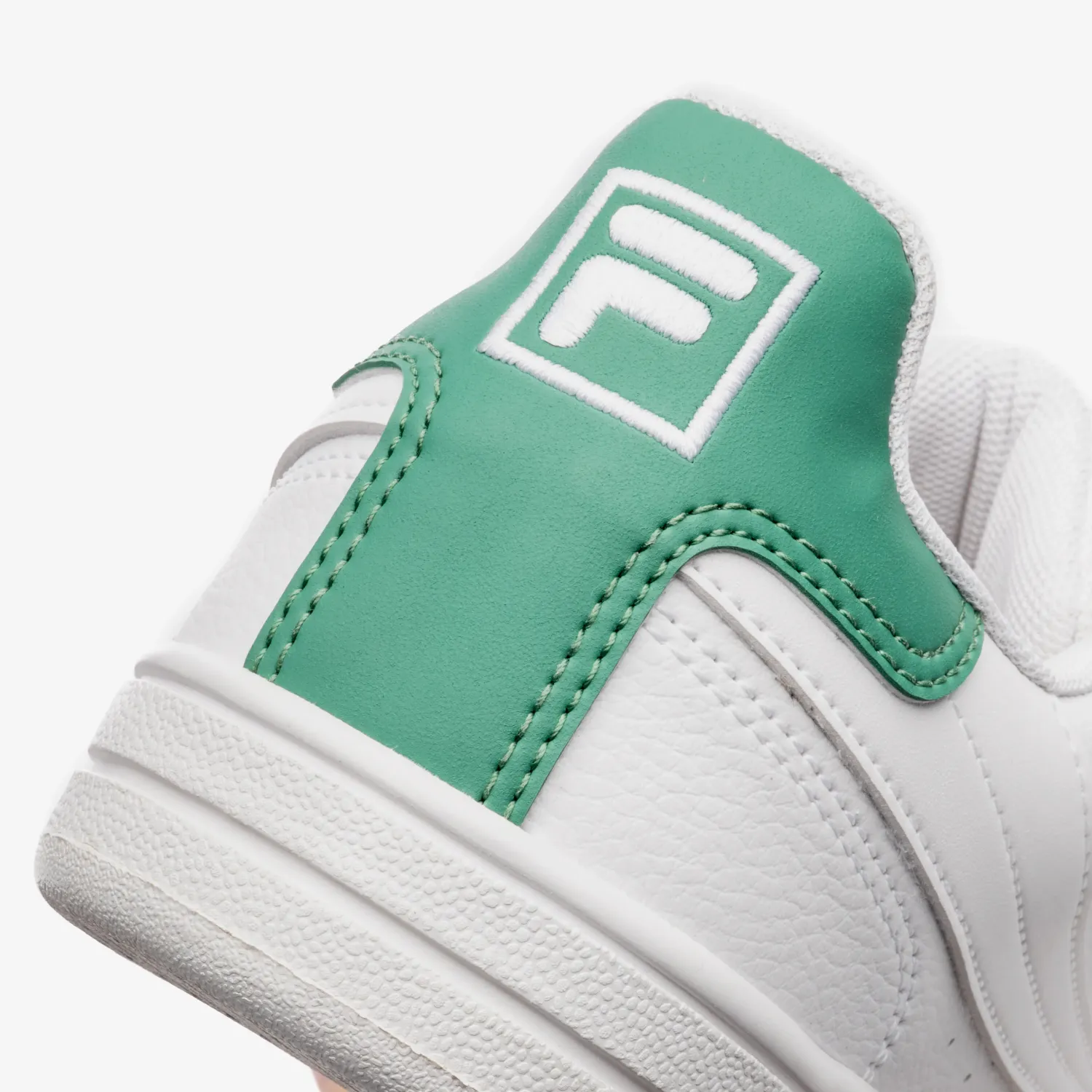 Zapatillas Fila Urbanas Hombre Court 90 Sport color blanco / verde | Platanitos