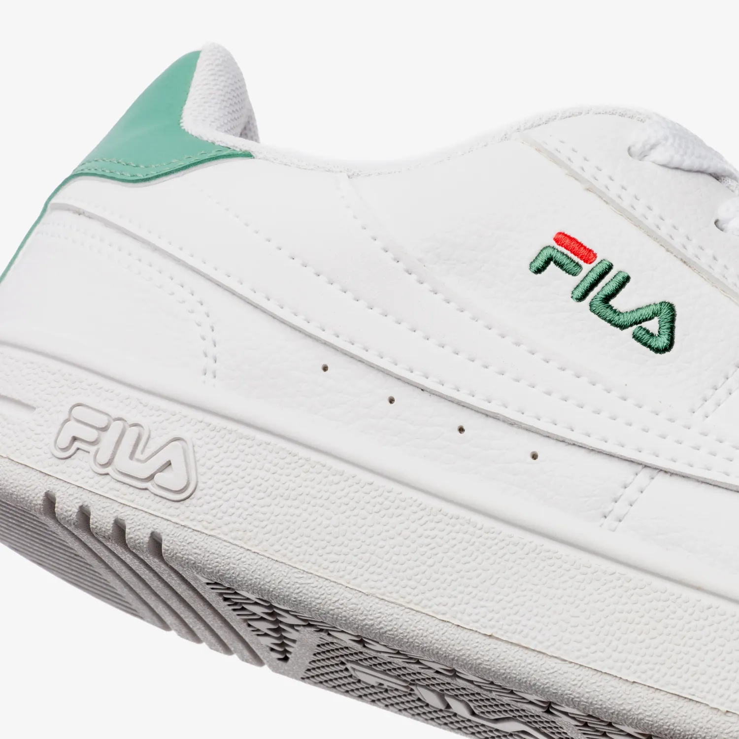 Zapatillas Fila Urbanas Hombre Court 90 Sport color blanco / verde | Platanitos