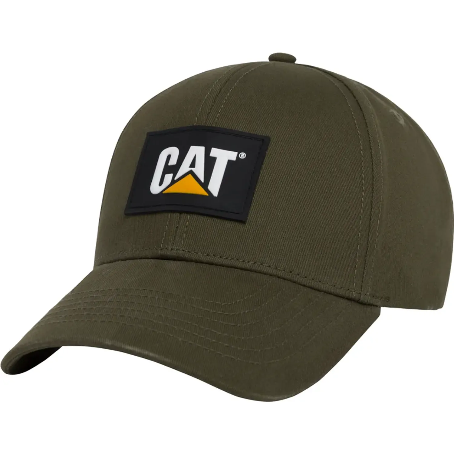 Gorro Cat Deportivo Hombre Patch Hat color verde olivo | Platanitos
