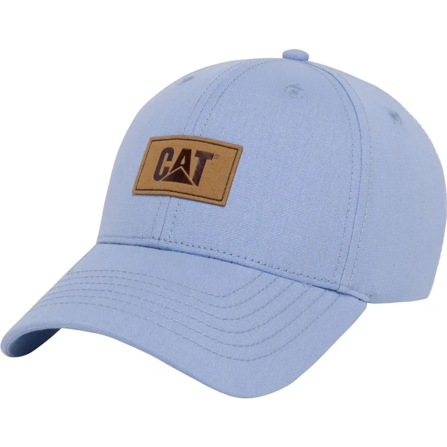 CAT Gorro Cat Deportivo Mujer Logo Leather Patch Hat color celeste | Platanitos