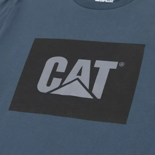 CAT Polo Manga Corta Hombre T-Shirt Reflective Cat Logo Tee