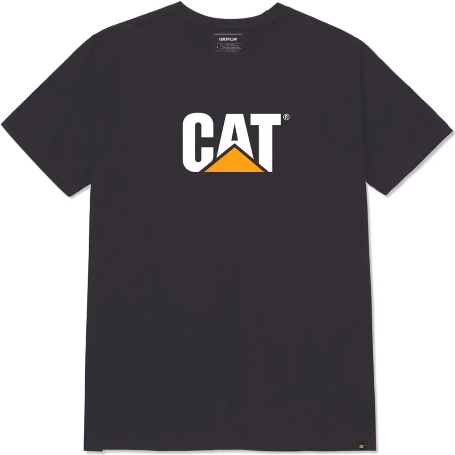 Polo Cat Manga Corta Hombre T-Shirt Cat Logo Tee color negro | Platanitos